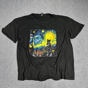 Black Starry Night Graphic tee